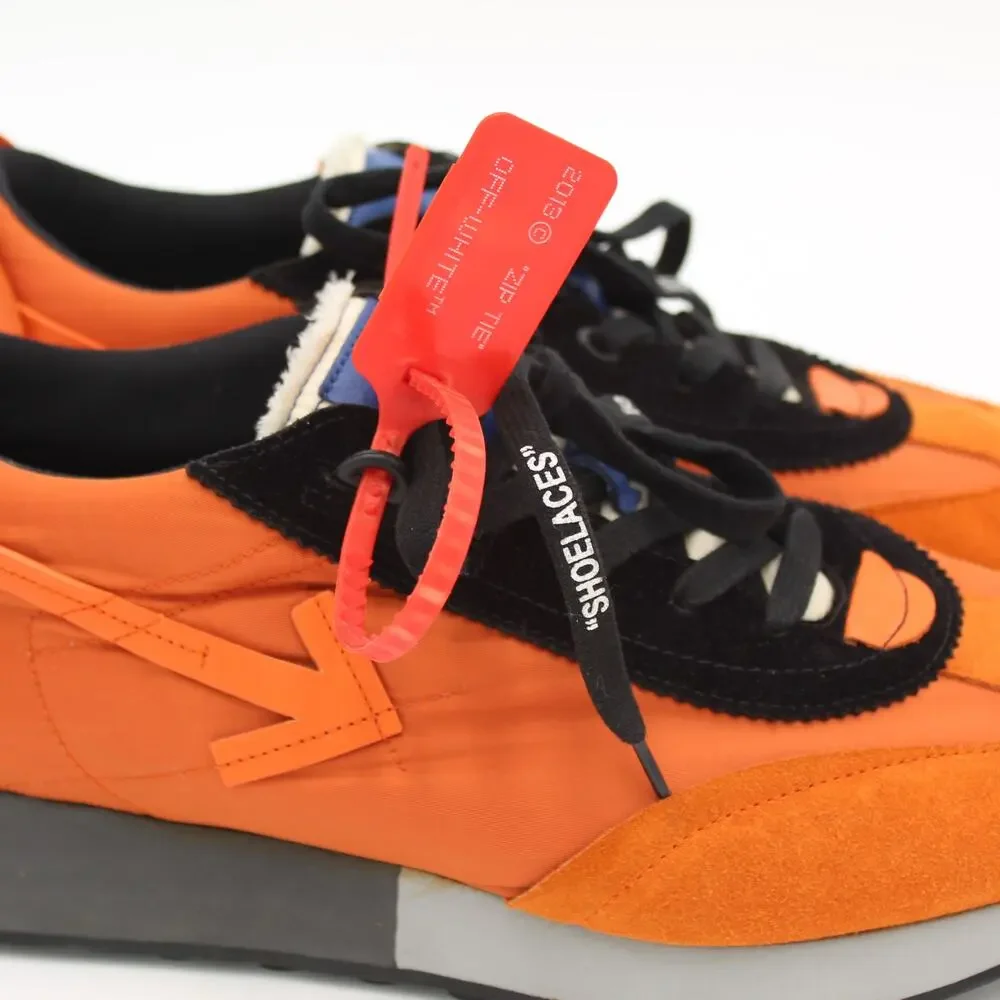 Off White Arrow Running Sneaker 43 Mens 10 Orange Virgil Abloh Streetwear Retro